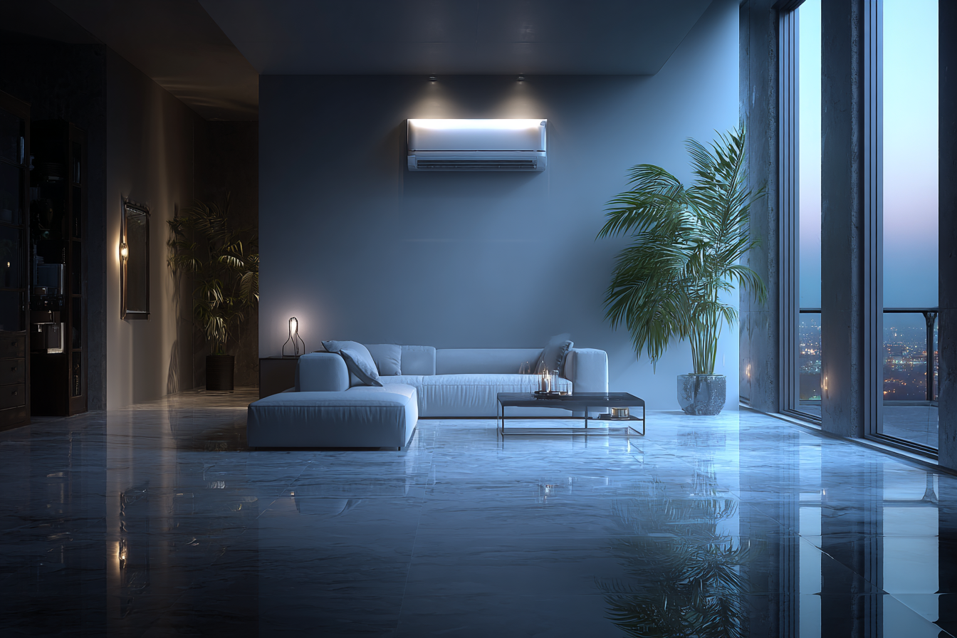 Luksusowe wnętrze wieczorem